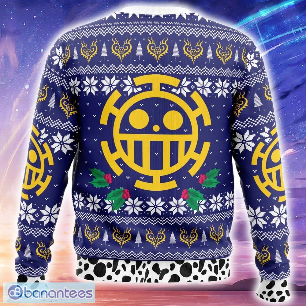 trafalgar law christmas one piece knitted christmas sweater trending holidays for men women fans 1 image Trafalgar Law Christmas One Piece Knitted Christmas Sweater Trending Holidays For Men Women Fans - Trafalgar Law Christmas One Piece Ugly Christmas Sweater_2
