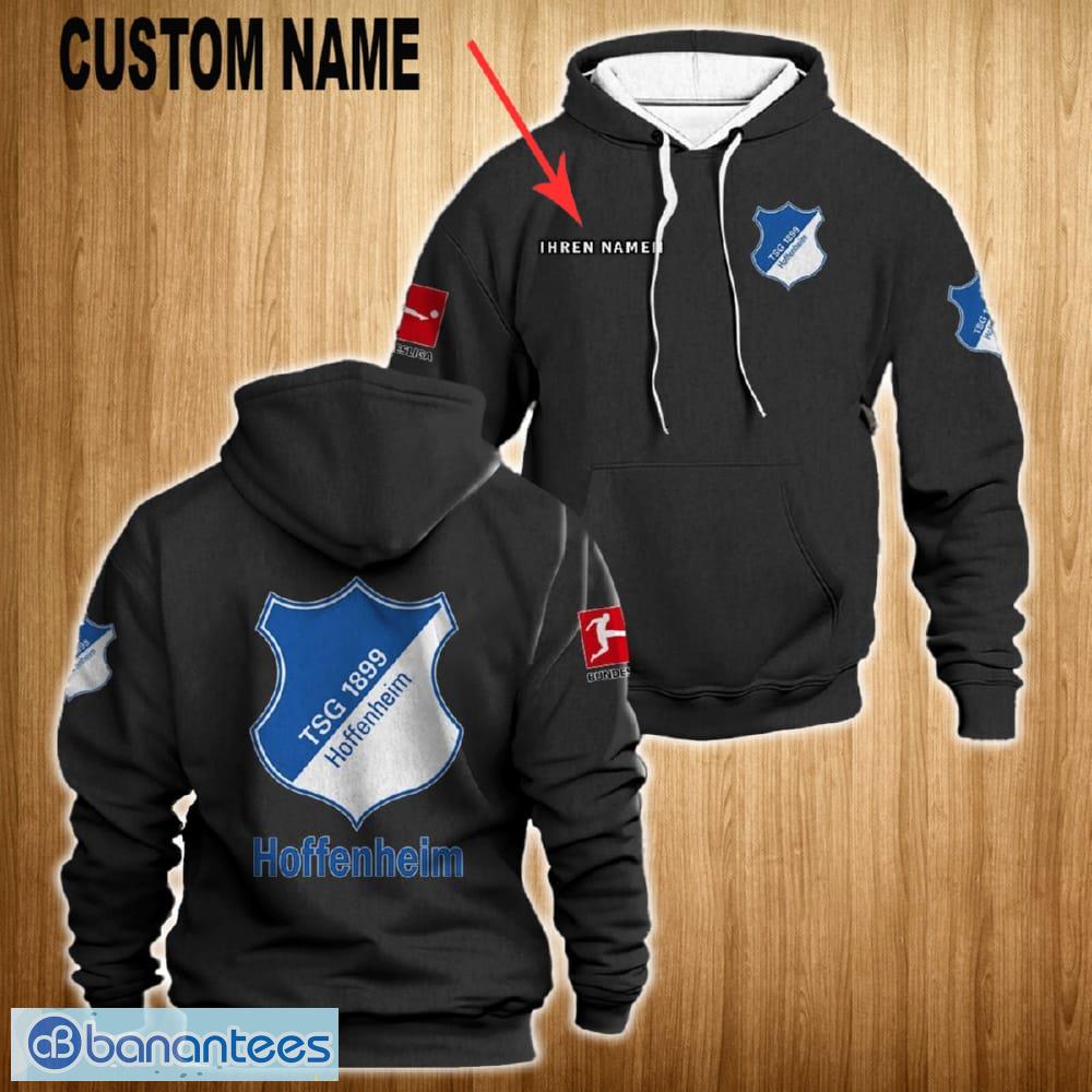 TSG Hoffenheim Full Print 3D Hoodie Black New For Fans Gift Men Women Custom Name - TSG Hoffenheim Full Print 3D Hoodie Black New For Fans Gift Men Women Custom Name