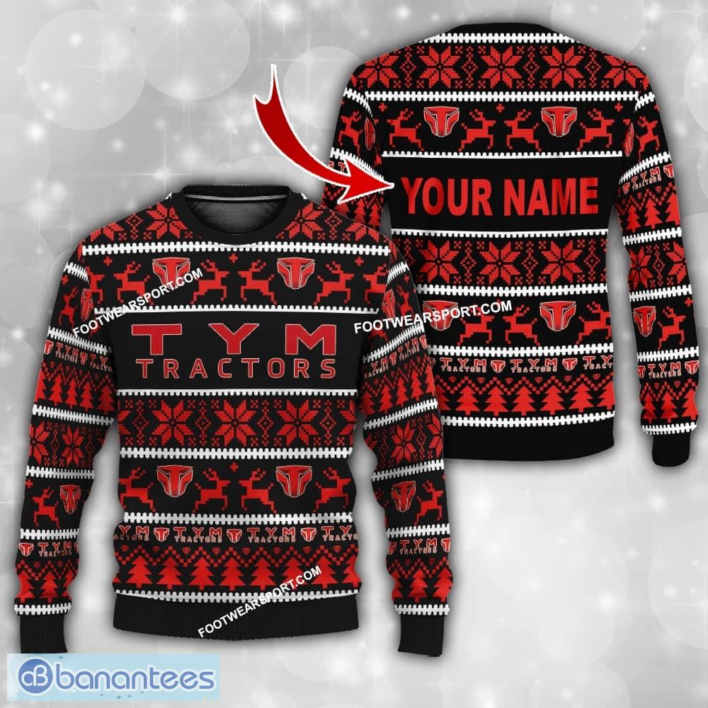 tym tractor custom name ugly xmas 3d sweater gift for men and women image TYM Tractor Custom Name Ugly Xmas 3D Sweater Gift For Men And Women - TYM Tractor Custom Name Ugly Xmas 3D Sweater Gift For Men And Women
