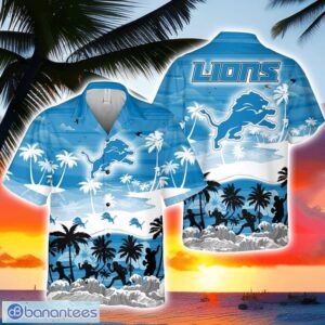 Detroit Lions Tropical Hawaiian Shirt Beach Shirt For Men And Women Team Shirt Product Photo 1