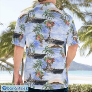 Royal Australian Navy HMAS Melbourne (R21) Hawaiian Shirt Purple Color Product Photo 2