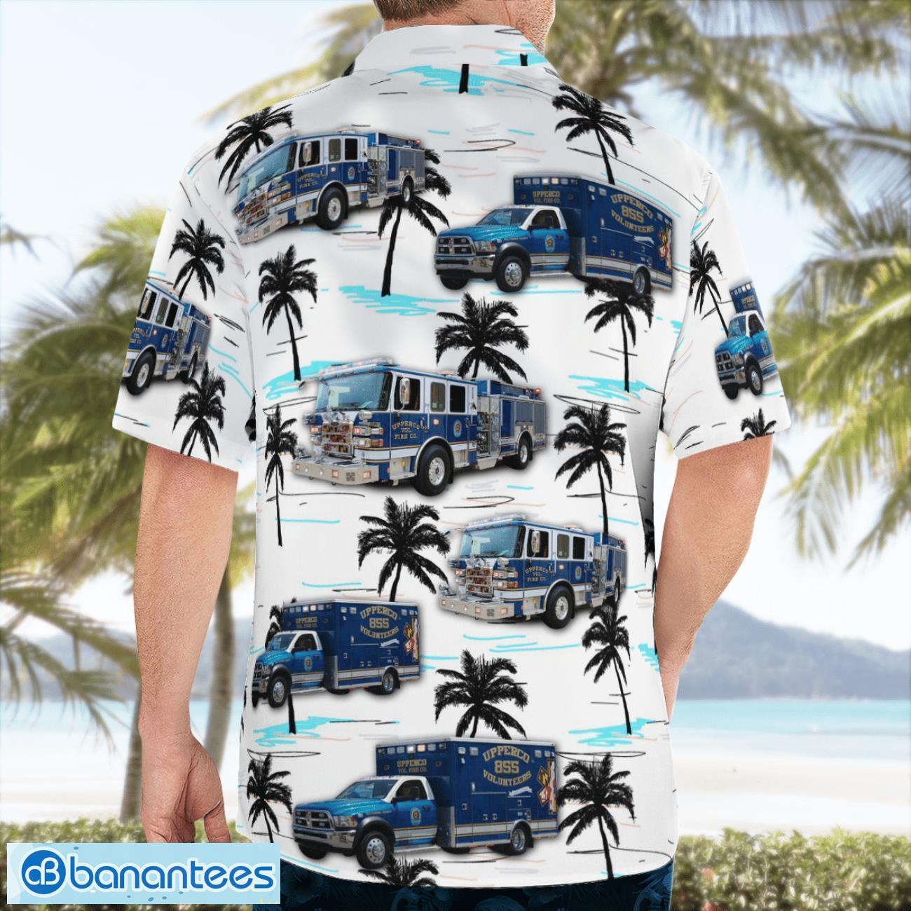 upperco volunteer fire company maryland beach hawaiian shirt gift for summer holiday 1 image Upperco Volunteer Fire Company, Maryland Beach Hawaiian Shirt Gift For Summer Holiday Product Photo 2
