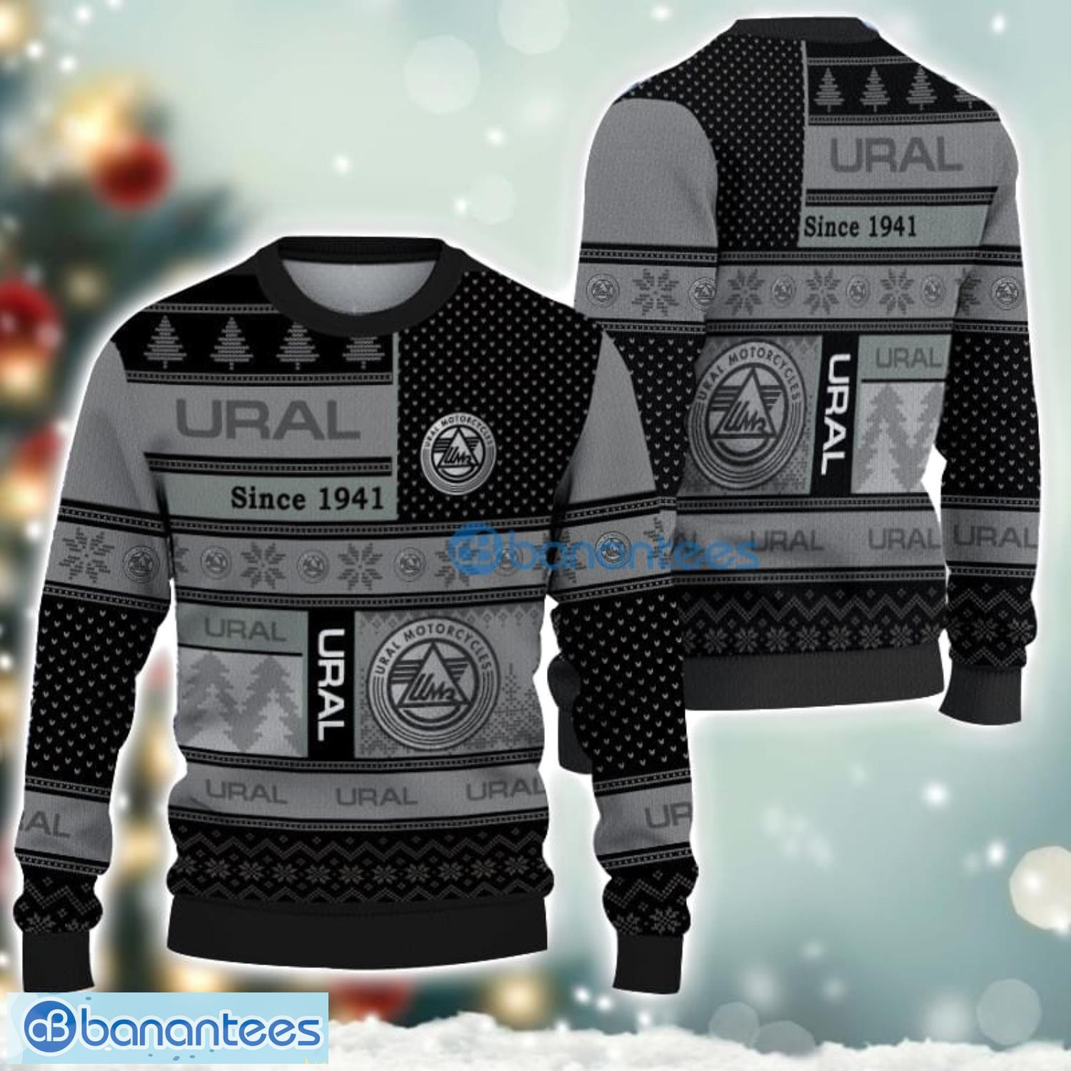 ural logo ugly christmas sweater for fans men and women christmas gift ideas image Ural Logo Ugly Christmas Sweater For Fans Men And Women Christmas Gift Ideas Product Photo 1