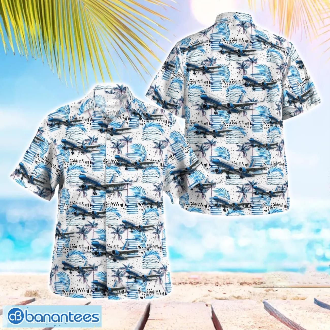 us air force c 32 vip beach hawaiian shirt gift for summer holiday image US Air Force C-32 VIP Beach Hawaiian Shirt Gift For Summer Holiday Product Photo 1