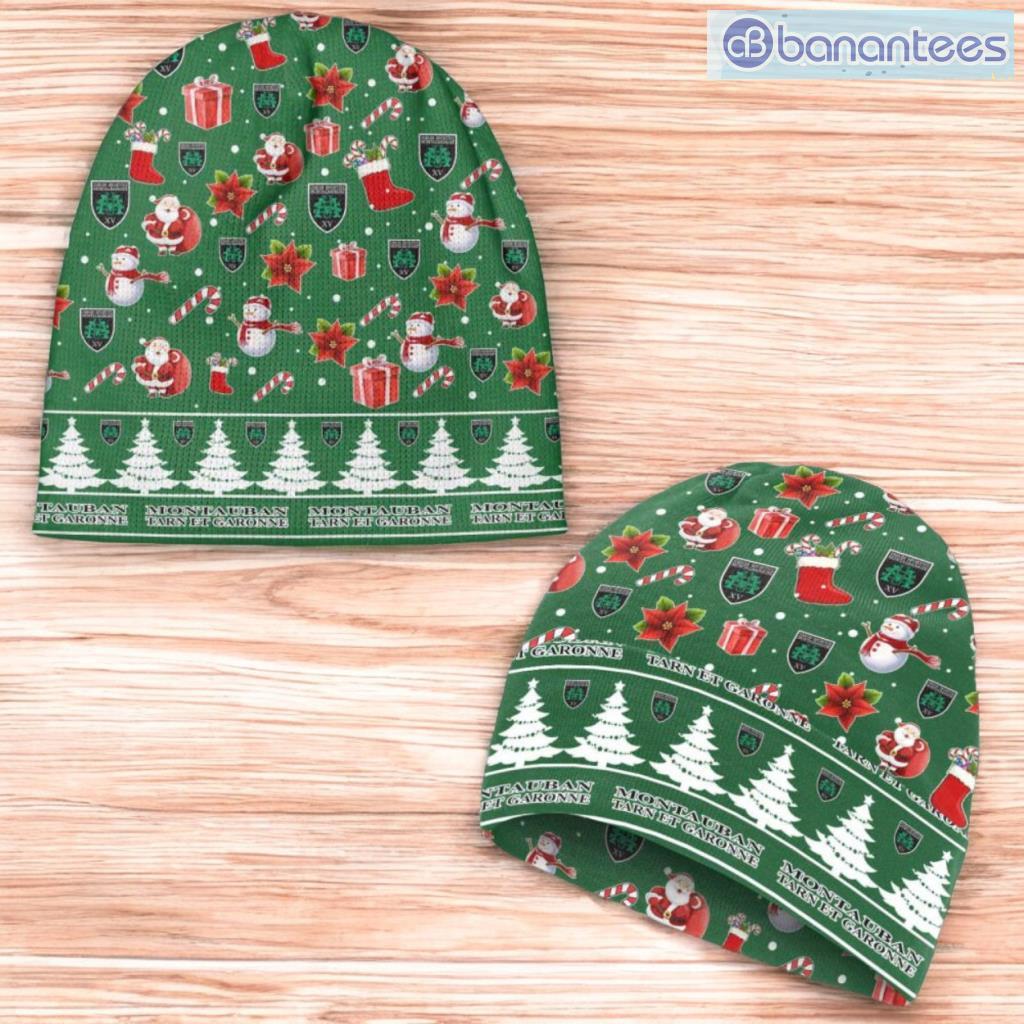 us montauban beanie hat ugly christmas pattern gift for men and women image Us Montauban Beanie Hat Ugly Christmas Pattern Gift For Men And Women Product Photo 1