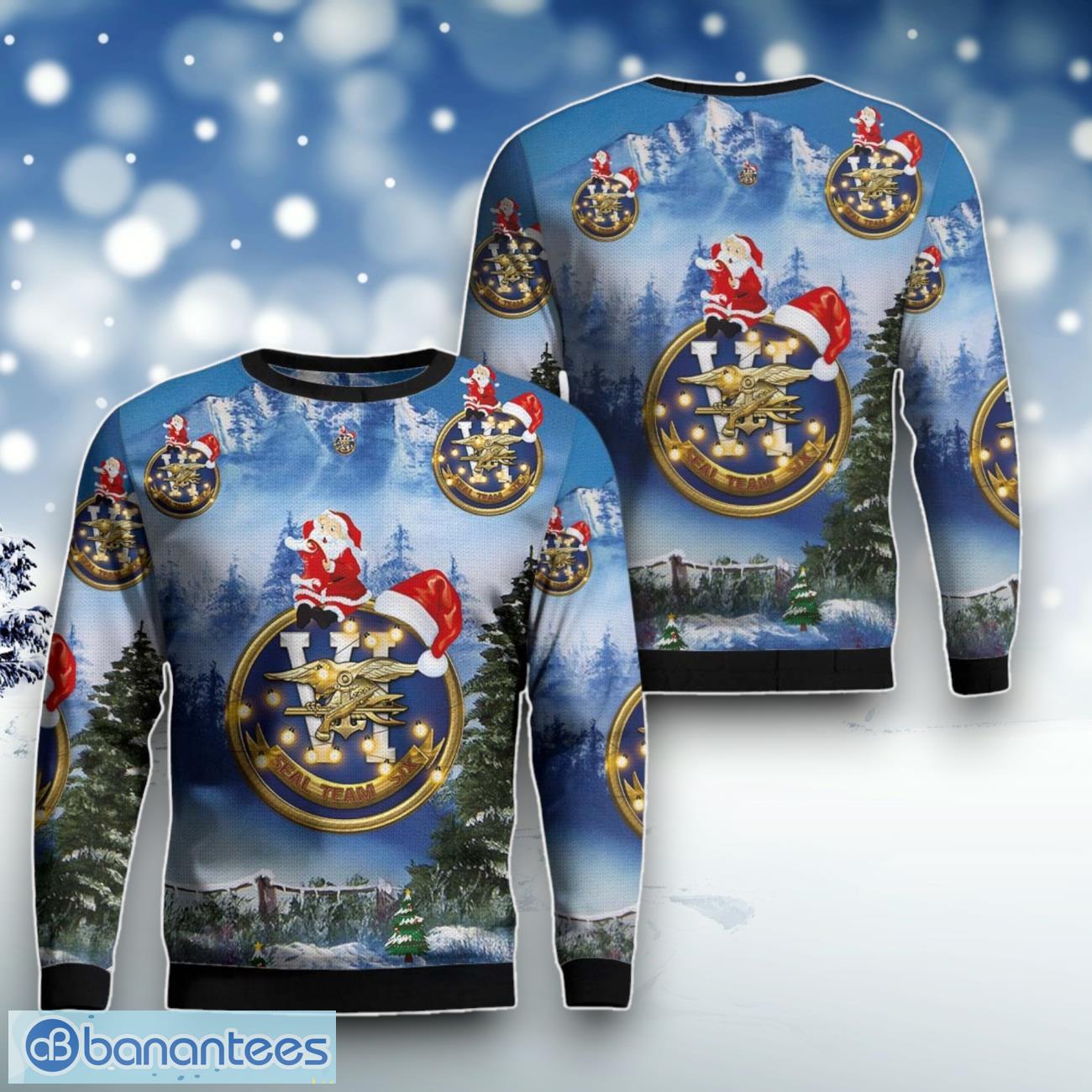 us navy seal team 6 christmas sweater for men women image US Navy SEAL Team 6 Christmas Sweater For Men Women Product Photo 1