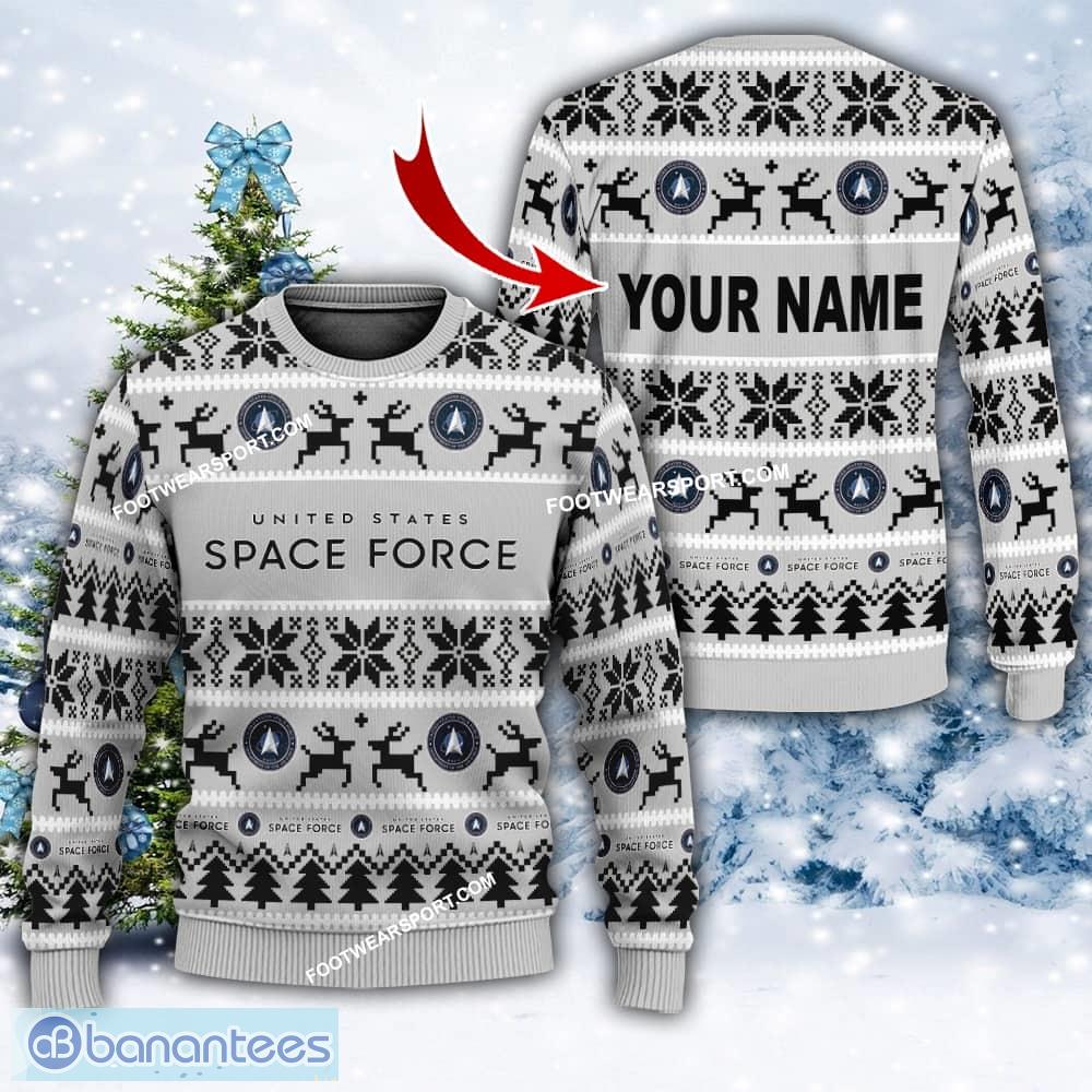 us space force ugly christmas sweater gift holidays personalized image US Space Force Ugly Christmas Sweater Gift Holidays Personalized - US Space Force Ugly Christmas Sweater Gift Holidays Personalized