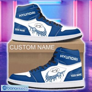 Hyundai Car Air Jordan 1 Hightop Shoes New For Fans Gift AJ1 Sneaker Custom Name - Hyundai Air Jordan 1 Hightop Shoes_4