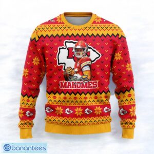 Kansas City Chiefs Patrick Mahomes Super Bowl LVII Champions 2023 Sport Player 3D Ugly Christmas Sweater Product Photo 2