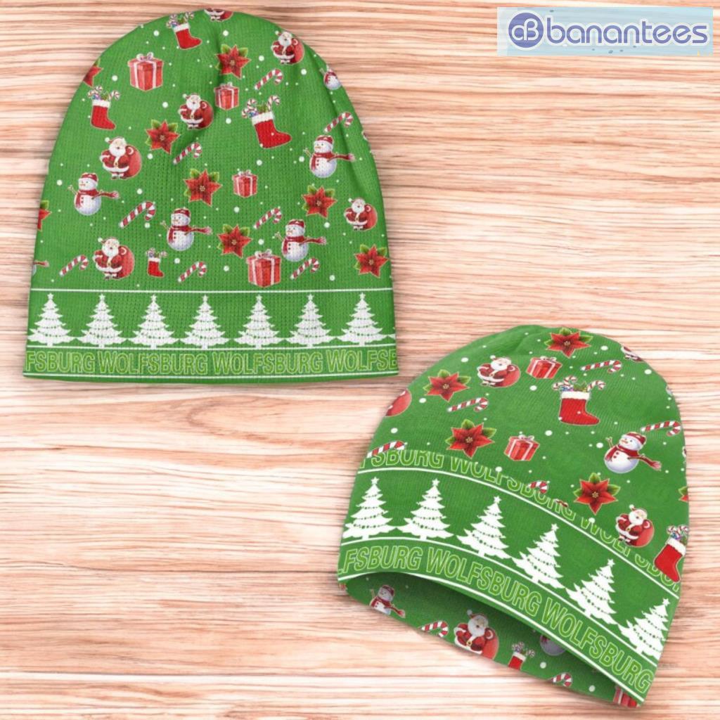 vfl wolfsburg beanie hat ugly christmas pattern gift for men and women image Vfl Wolfsburg Beanie Hat Ugly Christmas Pattern Gift For Men And Women Product Photo 1