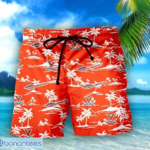 Virginia Cavaliers 3D Tropical Pattern Coconut Tree Hawaiian Shirt And Shorts Product Photo 2
