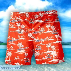 Virginia Cavaliers 3D Tropical Pattern Coconut Tree Hawaiian Shirt And Shorts Product Photo 3