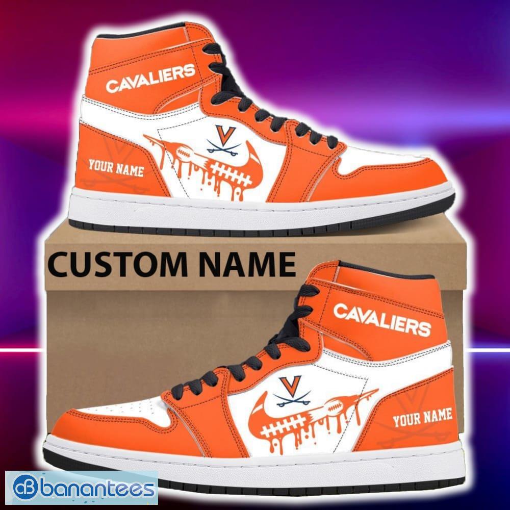 virginia cavaliers air jordan hightop shoes new custom name for fans gift sneaker image Virginia Cavaliers Air Jordan Hightop Shoes New Custom Name For Fans Gift Sneaker - Virginia Cavaliers Air Jordan Hightop Shoes Photo 4