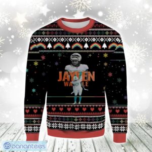 Jaylen Waddle Miami Dolphins Christmas Gift Ugly Christmas Sweater For Men And Women Product Photo 1