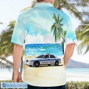 Chicago, Illinois, Chicago Police Department Crown Victoria Hawaiian Shirt Product Photo 4