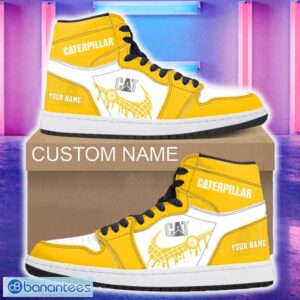 Caterpillar Car Air Jordan 1 Hightop Shoes New For Fans Gift AJ1 Sneaker Custom Name - Caterpillar Air Jordan 1 Hightop Shoes_4