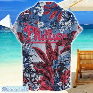 Philadelphia Phillies Tropical Skull Halloween 3D Hawaiian Shirt For Men Women MLB Fans Product Photo 2