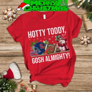 Ole Miss Rebels Gosh Almighty Snowman University of Mississippi Hotty Toddy Gosh Almighty Snowman Fleece Pajama Sets Men Women For Fans - 020824-145425