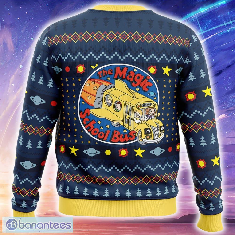 wahoo the magic school bus ugly xmas sweater trending holidays for men women fans 1 image Wahoo The Magic School Bus Ugly Xmas Sweater Trending Holidays For Men Women Fans - Wahoo The Magic School Bus Ugly Christmas Sweater_2