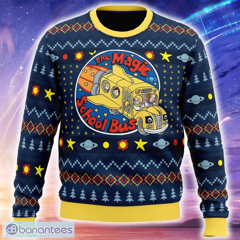 wahoo the magic school bus ugly xmas sweater trending holidays for men women fans image Wahoo The Magic School Bus Ugly Xmas Sweater Trending Holidays For Men Women Fans - Wahoo The Magic School Bus Ugly Christmas Sweater_1