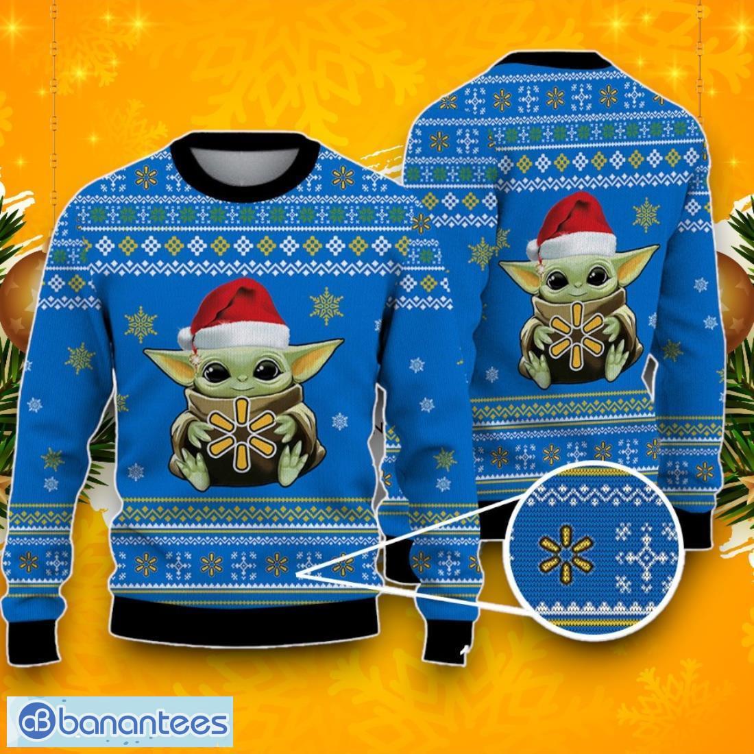 walmart baby yoda ugly christmas sweater best gift ideas 2024 for fans image Walmart Baby Yoda Ugly Christmas Sweater, Best Gift Ideas 2024 For Fans Product Photo 1