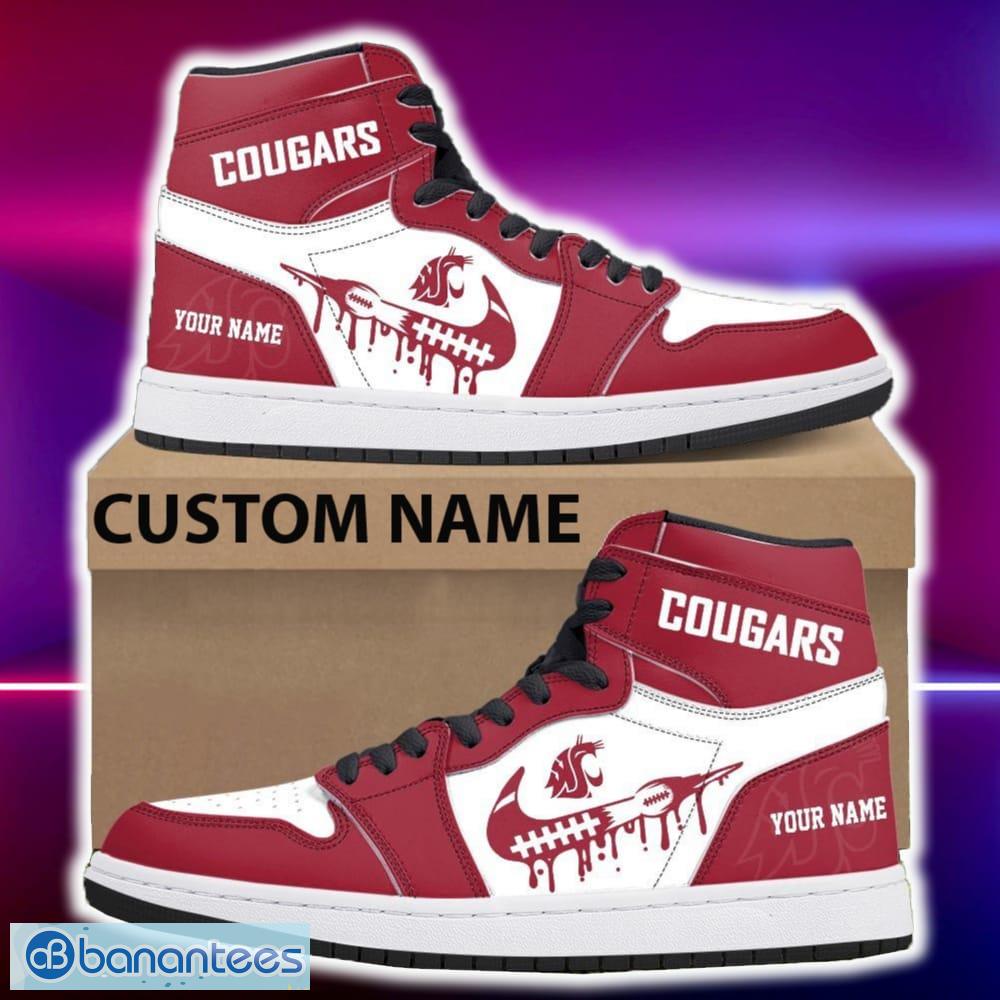 washington state cougars air jordan hightop shoes new custom name for fans gift sneaker image Washington State Cougars Air Jordan Hightop Shoes New Custom Name For Fans Gift Sneaker - Washington State Cougars Air Jordan Hightop Shoes Photo 4