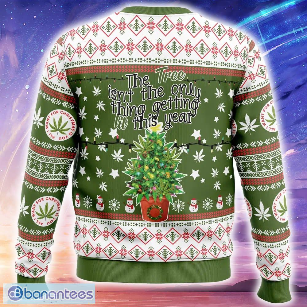 weed lit this year knitted christmas sweater trending holidays for men women fans 1 image Weed Lit This Year Knitted Christmas Sweater Trending Holidays For Men Women Fans - Weed Lit This Year Ugly Christmas Sweater_2