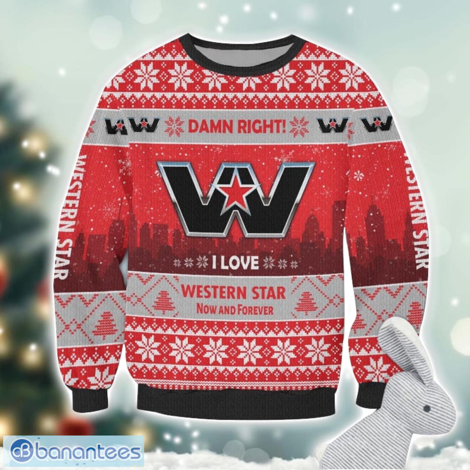western star damn right i lover western star now and forever 3d ugly christmas sweater christmas gift 1 image Western Star Damn Right I Lover Western Star Now And Forever 3D Ugly Christmas Sweater Christmas Gift Product Photo 2