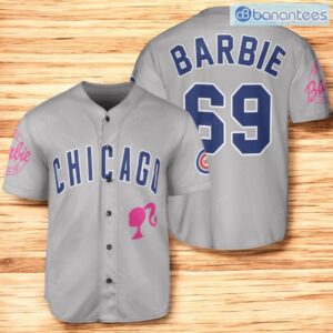 Chicago Cubs Barbie Baseball Jersey Shirt Gray For Men And Women Product Photo 1