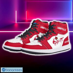 Louisville Cardinals Air Jordan Hightop Shoes New Custom Name For Fans Gift Sneaker - Louisville Cardinals Air Jordan Hightop Shoes Photo 5