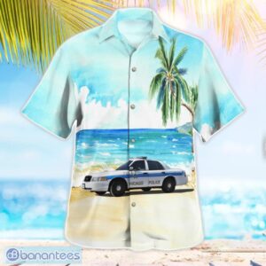 Chicago, Illinois, Chicago Police Department Crown Victoria Hawaiian Shirt Product Photo 2