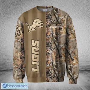 Detroit Lions 3D Hoodie, Bomber, 3D T Shirt Veteran All OVer Print For Fans Custom Name - Detroit Lions All OVer Print 3D Hoodie_3