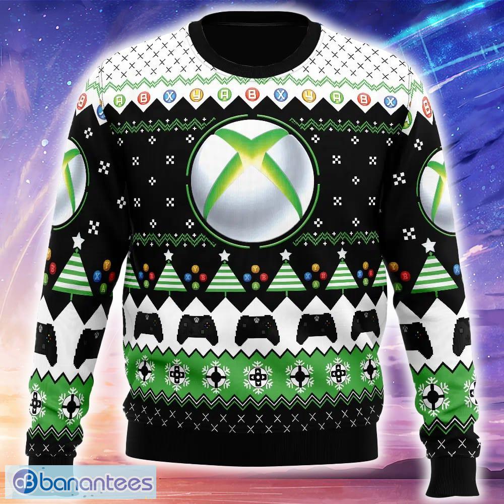 xbox knitted christmas sweater trending holidays for men women fans image Xbox Knitted Christmas Sweater Trending Holidays For Men Women Fans - Xbox Ugly Christmas Sweater_1