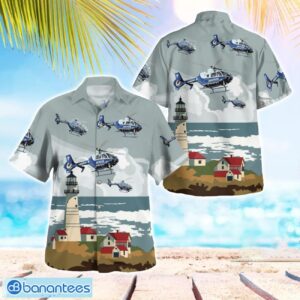 Massachusetts State Eurocopter EC135 Helicopter 3D Hawaiian Shirt Product Photo 1