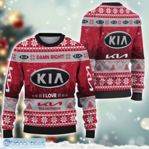 Kia Damn Right I Lover Kia Now And Forever 3D Ugly Christmas Sweater Christmas Gift Product Photo 1