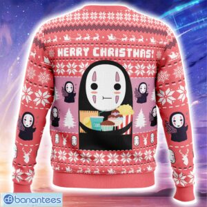 Merry Christmas No Face Spirited Away Ugly Christmas Sweater Trending Holidays For Men Women Fans - Merry Christmas No Face Spirited Away Ugly Christmas Sweater_2