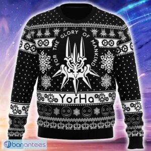 Yorha Nier Automata Ugly Christmas 3D Sweater Trending Holidays For Men Women Fans - Yorha Nier Automata Ugly Christmas Sweater_1