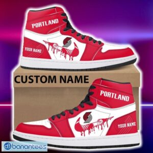Portland Trail Blazers Air Jordan Hightop Shoes New Custom Name For Fans Gift Sneaker - Portland Trail Blazers Air Jordan Hightop Shoes Photo 4