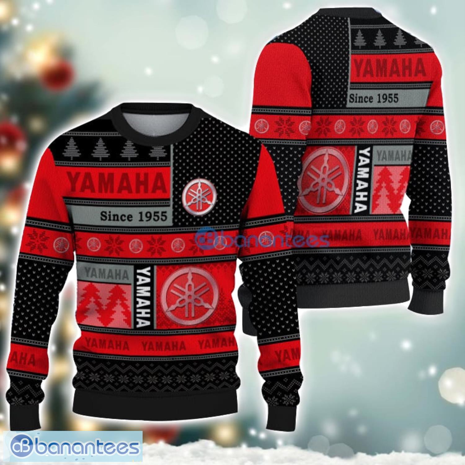yamaha logo ugly christmas sweater for fans men and women christmas gift ideas image Yamaha Logo Ugly Christmas Sweater For Fans Men And Women Christmas Gift Ideas Product Photo 1
