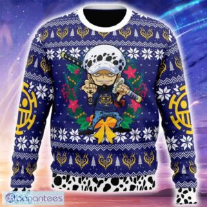 Trafalgar Law Christmas One Piece Knitted Christmas Sweater Trending Holidays For Men Women Fans - Trafalgar Law Christmas One Piece Ugly Christmas Sweater_1
