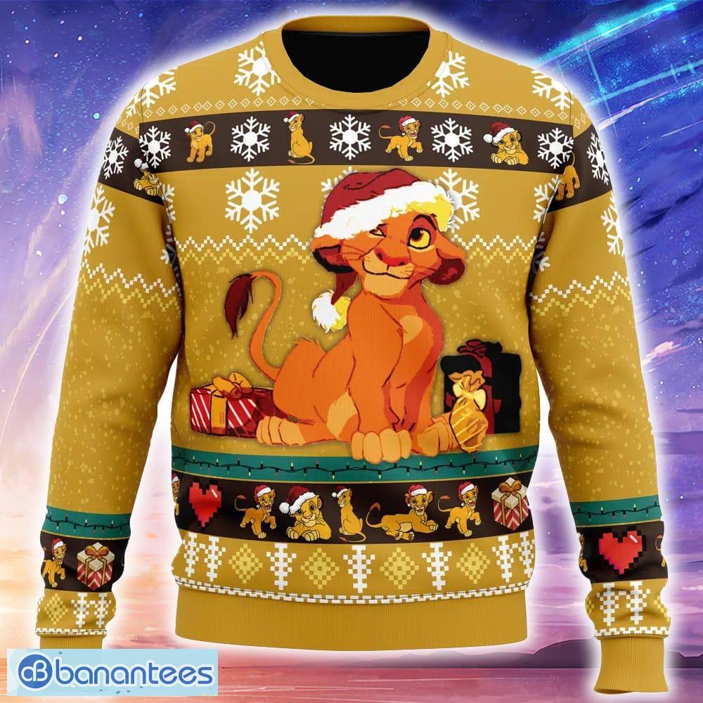 young simba the lion king knitted christmas sweater trending holidays for men women fans image Young Simba The Lion King Knitted Christmas Sweater Trending Holidays For Men Women Fans - Young Simba The Lion King Ugly Christmas Sweater_1