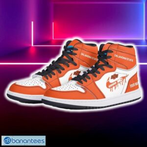 Oklahoma State Cowboys Air Jordan Hightop Shoes New Custom Name For Fans Gift Sneaker - Oklahoma State Cowboys Air Jordan Hightop Shoes Photo 5