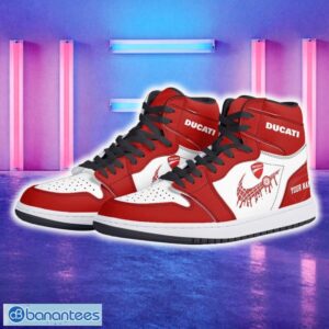 Ducati Car Air Jordan 1 Hightop Shoes New For Fans Gift AJ1 Sneaker Custom Name - Ducati Air Jordan 1 Hightop Shoes_5