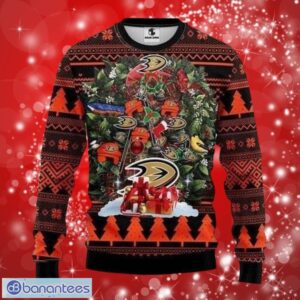 NHL Anaheim Ducks Tree Christmas Full Over Print Gifts Christmas 3D Sweater Shirt Product Photo 1