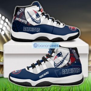 New England Patriots Air Jordan 11 Sneakers Custom Name Special Shoes For Fans Product Photo 1