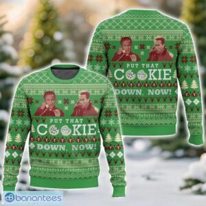 Jingle all the Way, “Put that cookie down, Now!” Christmas Ugly Christmas Sweater 3D All Printed Sweater Christmas Gift Product Photo 1
