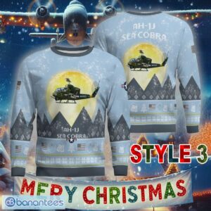 Aircraft Moonight AH-1J SeaCobra AH1J Knitted Sweater Gift For Christmas - AH-1J SeaCobra AH1J Aircraft Moonlight Ugly Christmas Sweater_31