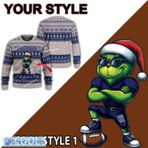 NCAA Rice Owls Player Grinch Knitted Xmas Sweater Gift Holidays - NCAA Rice Owls New Grinch Ugly Christmas Sweater Photo 2