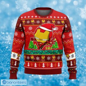 Christmas Iron Man Chibi Marvel Comics Caspar Ugly Christmas Sweater Gift For Adult - Christmas Iron Man Chibi Marvel Comics Ugly Christmas Sweater Photo_1