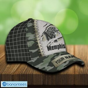 Memphis Tigers 3D Hat And Cap Beach Design Camo Green For Fans Gift Custom Name - Memphis Tigers 3D Hat And Cap Camo_4